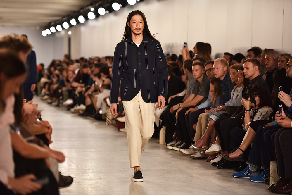 Oliver Spencer spring/summer 2017 (Credit: Nigel Pacquette / British Fashion Council)